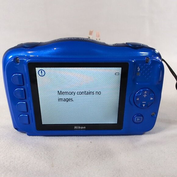 Nikon Coolpix W100 Blue Digital Camera 13.2MP Waterproof 10m Shockproof 1.8m 3X - Picture 7 of 13